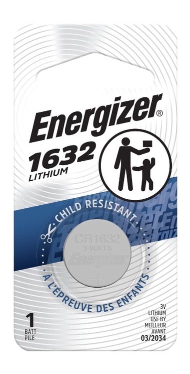 ENERGIZER ECR1632BP   1632 LITHIUM  (6 PER CARTON)