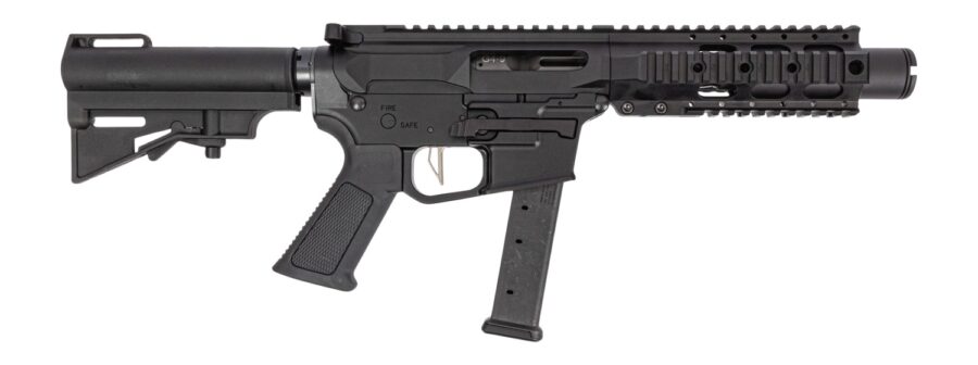 Dpms Panther Arms DP51655231780 Kitty Kat G9 9mm Luger 27+1 4" Black Nitride Heavy Threaded Barrel, Black Hardcoat Anodize Aluminum Receiver w/Picatinny Rail, M-LOK Handguard, Black Polymer DPMS CAR B