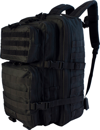 RED ROCK LARGE ASSAULT PACK - BLACK W/ WEBBING