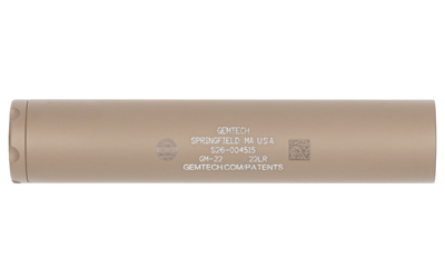 GEMTECH GM-22 SUPPRESSOR 22LR FDE
