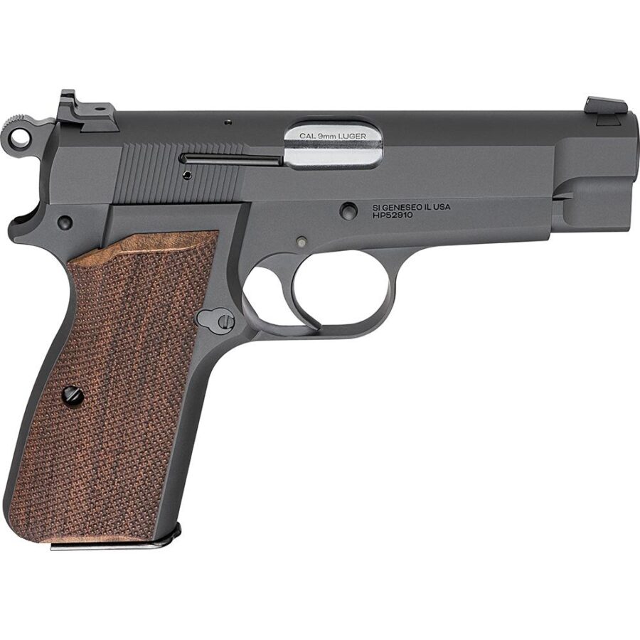 Springfield SA-35 Blued Handgun 9mm Luger 15rd Magazine(1) 4" Barrel Tactical Rack Rear Sights Checkered Walnut Grips