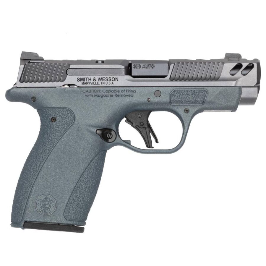 S&W PC Bodyguard 2.0 Blue Titanium Carry Comp Handgun .380 Auto 10(1)&12(1)rd Magazines 3.1" Comp Barrel No Thumb Safety