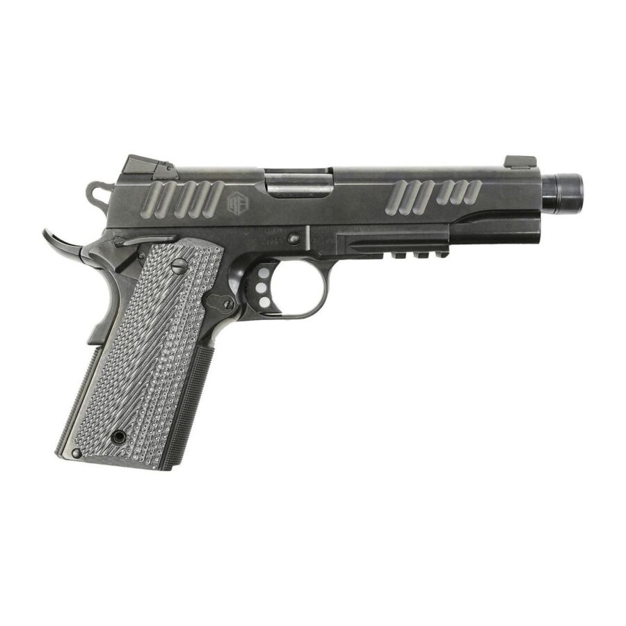 Alpha Foxtrot AF1911-Enhanced Handgun 10mm Auto 8rd(2) Magazines 5" Threaded Barrel DLC Black