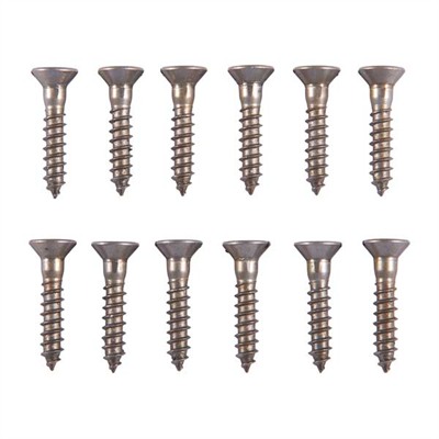 6X3/4'' STEEL FLAT HEAD WOOD SCREWS BLUED 12 PACK