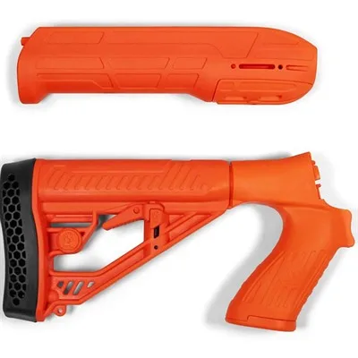 EX PERFORMANCE ADJ STOCK & FOREND FOR MOSS 500/590/88 ORANGE