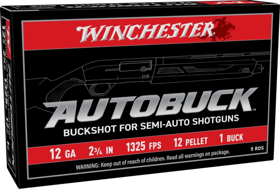 WIN USAB121  12G 2-3/4" BKSHOT 1              5/50