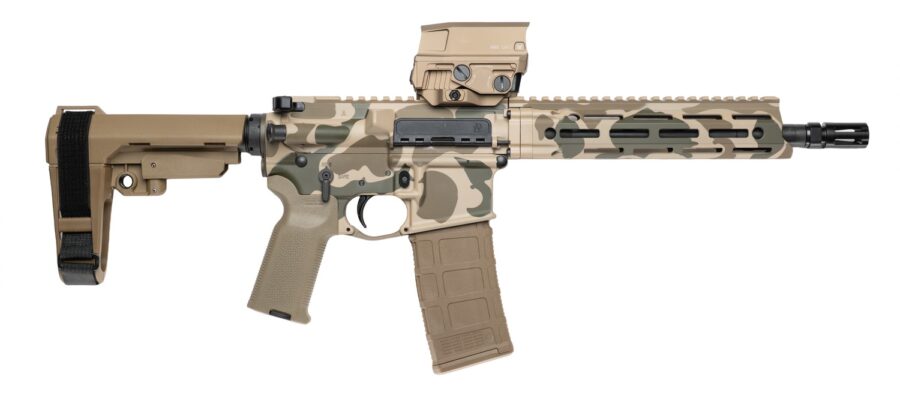 Cnc Firearms CNCDDDCV7P Daniel Defense V7 5.56 NATO Picatinny Rail Receiver, M-LOK Handguard, Tan Vortex AMG UH-1 Red Dot, Ambidextrous