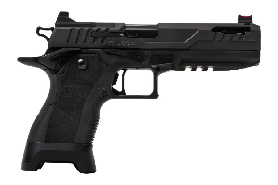 Oa Defense 2311 Pro Full Size 9mm Luger 21+1 5" Black DLC Ported Barrel, Black Steel Optic Ready/Serrated Slide, Black Aluminum Frame w/Picatinny Rail, Black Polymer Grip, Ambidextrous