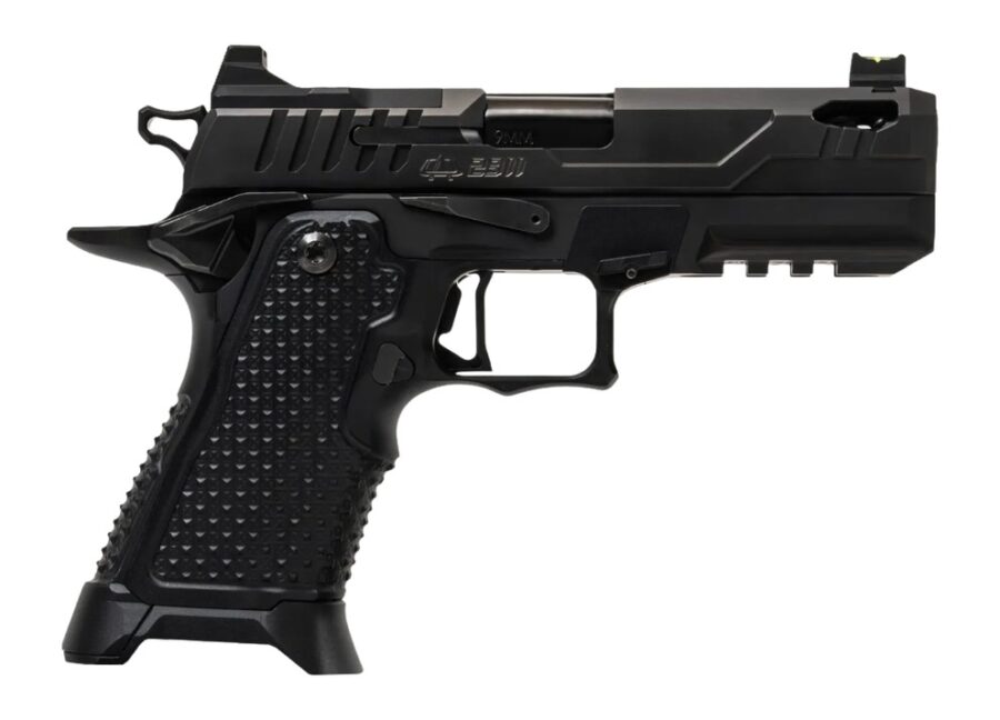 Oa Defense 2311 Pro Elite Compact Frame 9mm Luger 21+1 4.25" Ported Barrel, DLC Black Steel Optic Ready/Serrated Slide, Black Aluminum Frame w/Picatinny Rail, Black Aluminum Grip, Ambidextrous