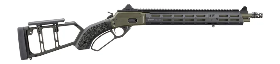 Marlin 70924 1894 Mad Pig Customs 38 Special 357 Mag 8+1 16.10" Magpul OD Green Cerakote Threaded Barrel, Receiver w/Picatinny Rail, Black Midwest Industries w/Mad Pig Custom Grip Panels & M-LOK Slots