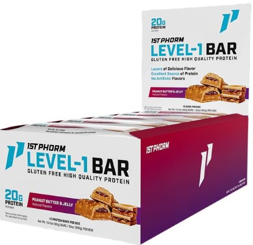 1ST PHORM LEVEL 1 BAR PEANUT - BUTTER & JELLY 15 BARS