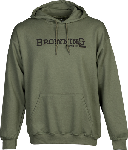 BROWNING HOODIE BRANDED BUCK - MARK GREEN XLARGE