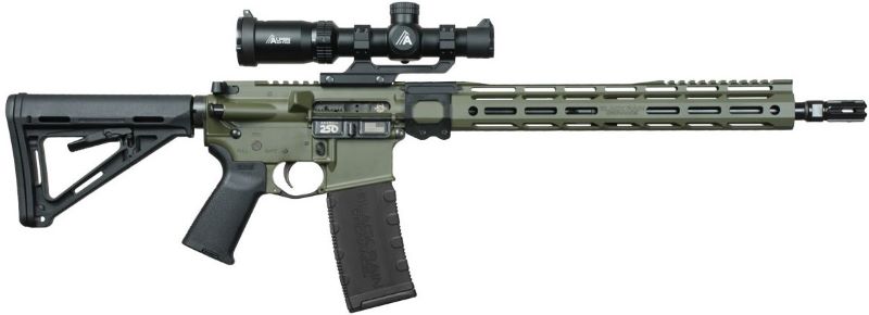 BLACK RAIN SPEC15 5.56 16" - ALPEN KODIAK 1-4X24 OD GREEN