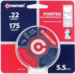 CROSMAN PELLETS 22 POINTED - 14.3GR 175CT