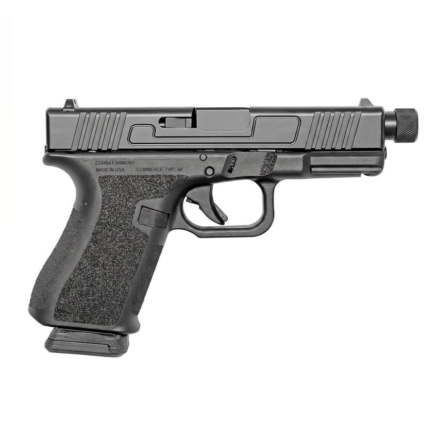 Combat Armory CA19 Handgun 9mm Luger 10rd Magazine 4.49" Threaded Barrel Black with Standard Sights