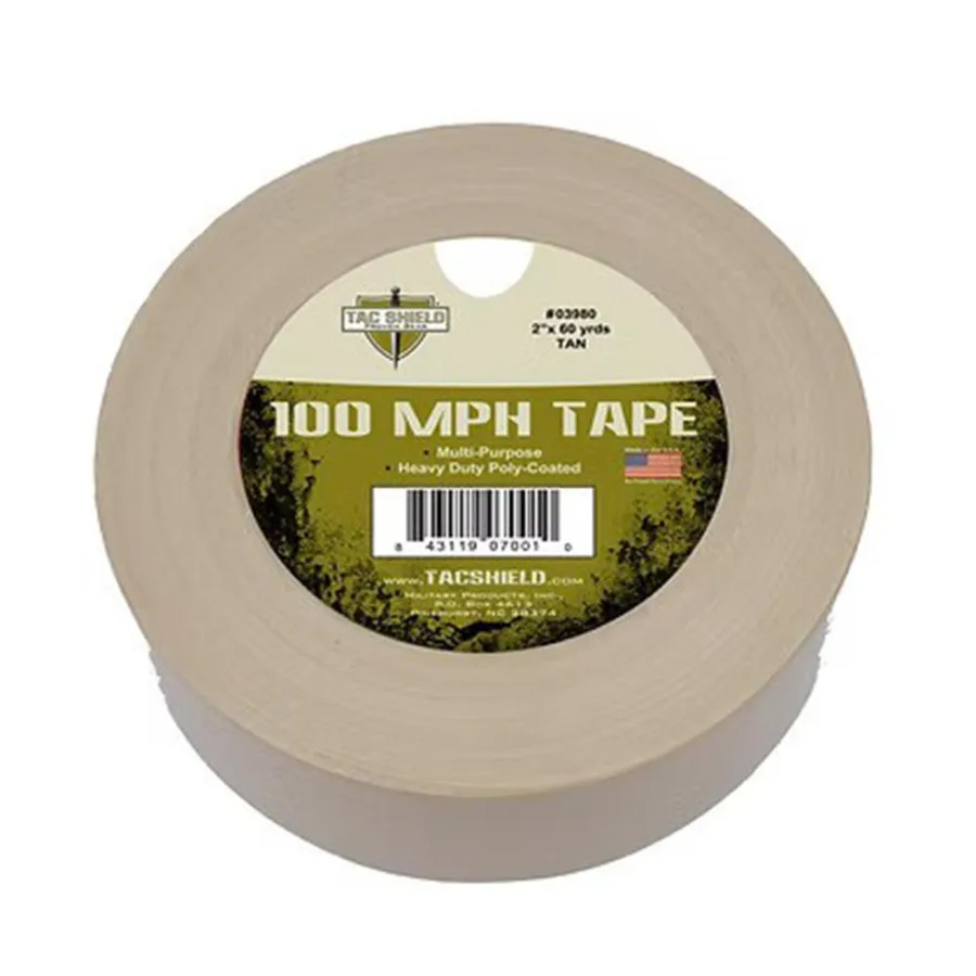 Tacshield 100 MPH Heavy Duty Tape 60 Yards Tan