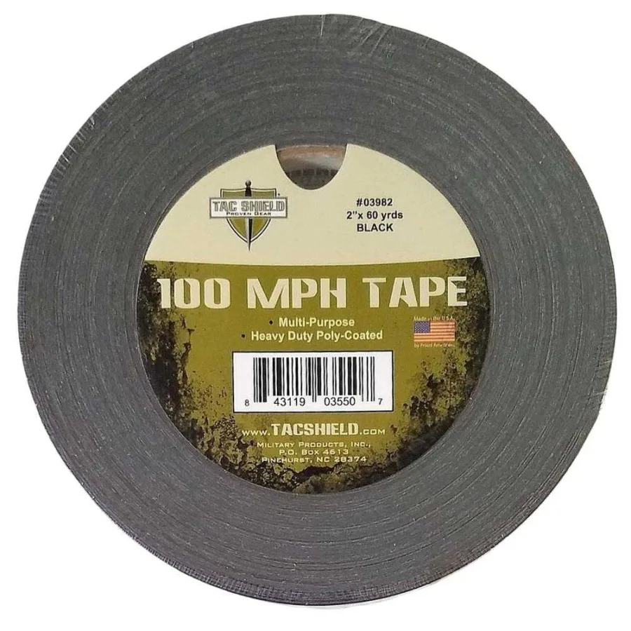 Tacshield 100 MPH Heavy Duty Tape 60 Yards Black