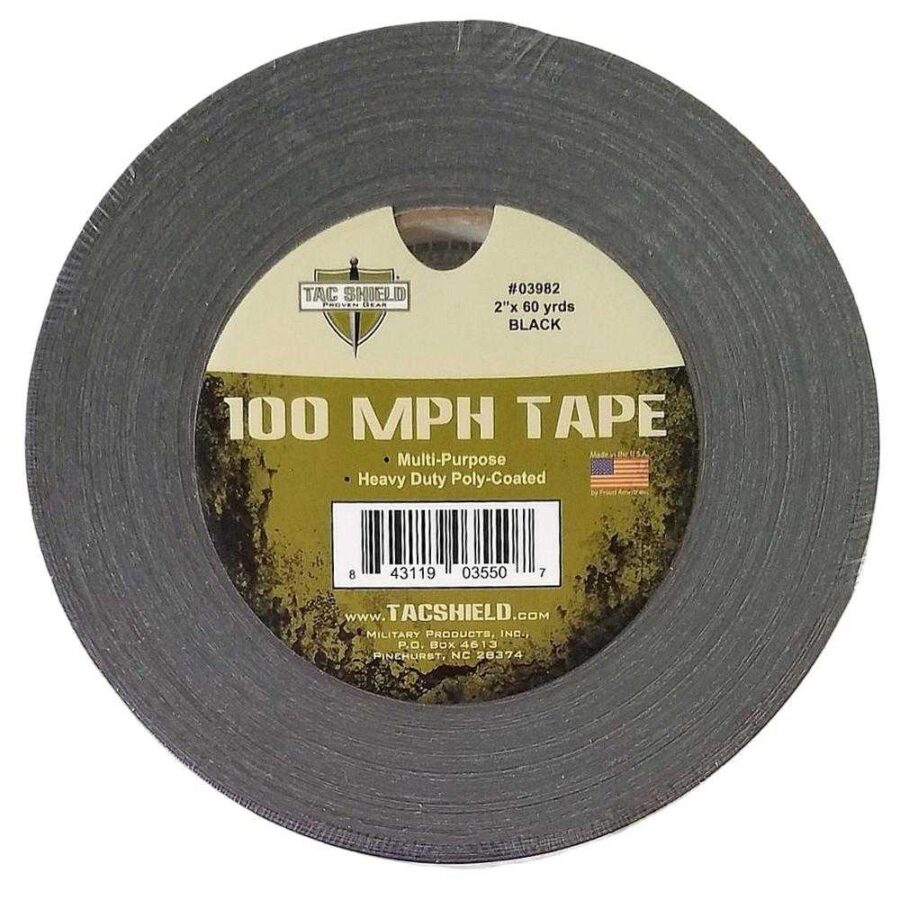 Tacshield 100 MPH Heavy Duty Tape 60 Yards Black