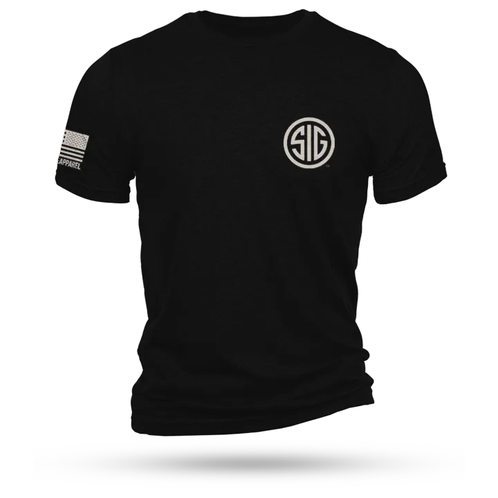 Nine Line Sig Sauer Logo Short Sleeve Shirt Black L