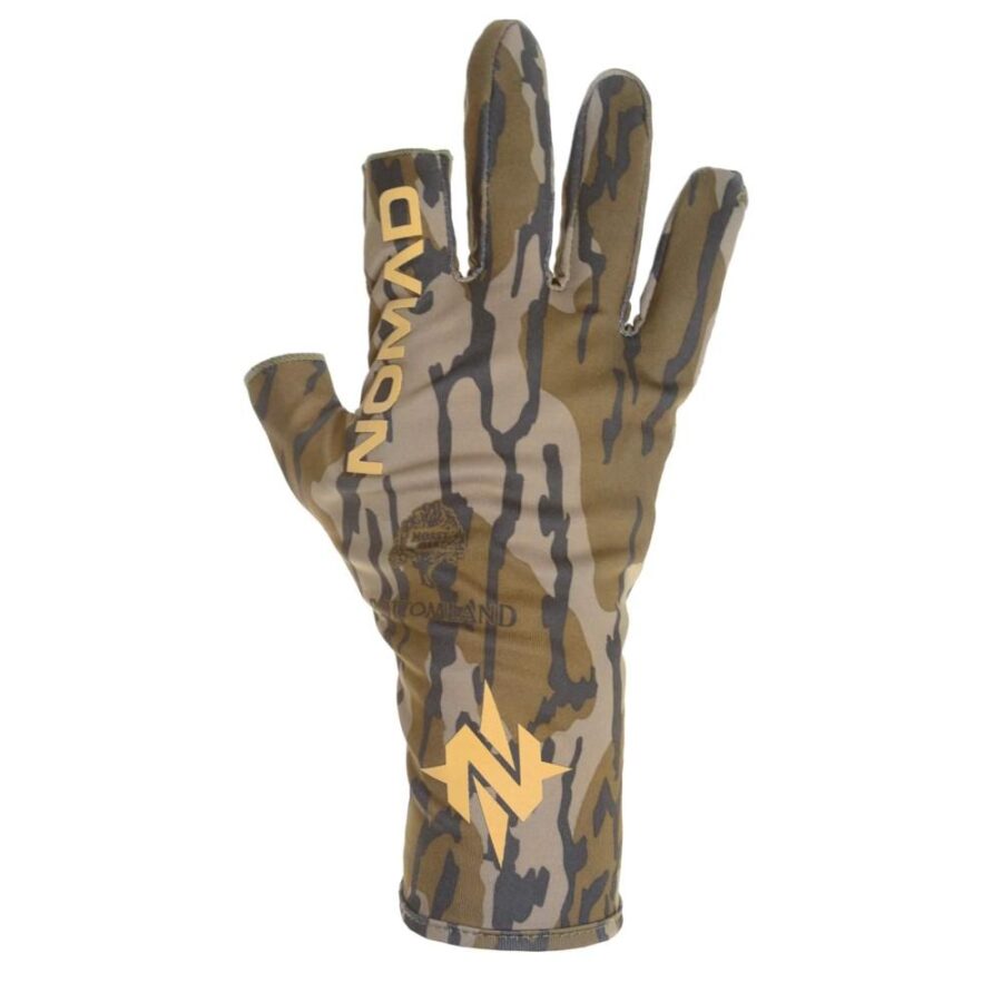 Nomad Fingerless Turkey Glove Mossy Oak Bottomland M/L