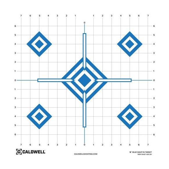 Caldwell Paper Target 16" Sight In Blue 10/ct
