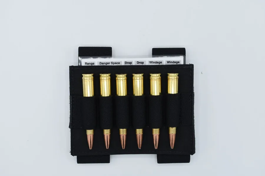 TAC SHEILD PRECISION RIFLE STOCK SHELL HOLDER BLACK 8 SHELLS