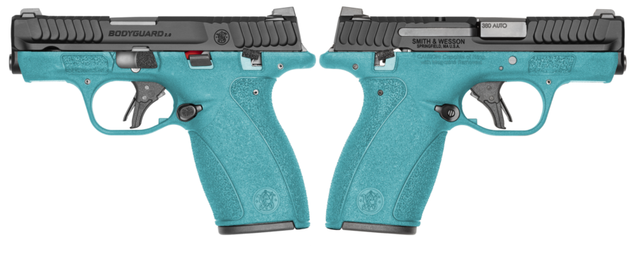 SMITH & WESSON BODYGUARD 2.0 380ACP PISTOL T.S. AZTEC TEAL ORION EXCLUSIVE 1-12RD 1-10RD MAG