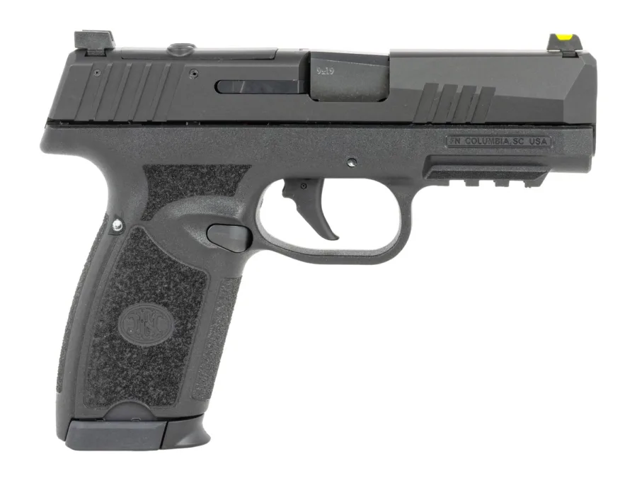 FN 66-102378 309 MRD 9mm Luger 20+1 16+1 3.80" Black Target Crown Barrel, Black Stainless Steel Optic Ready/Serrated Slide, Black Polymer Frame w/Picatinny Rail, Textured Grip Shield, RMS/DPP Footprin