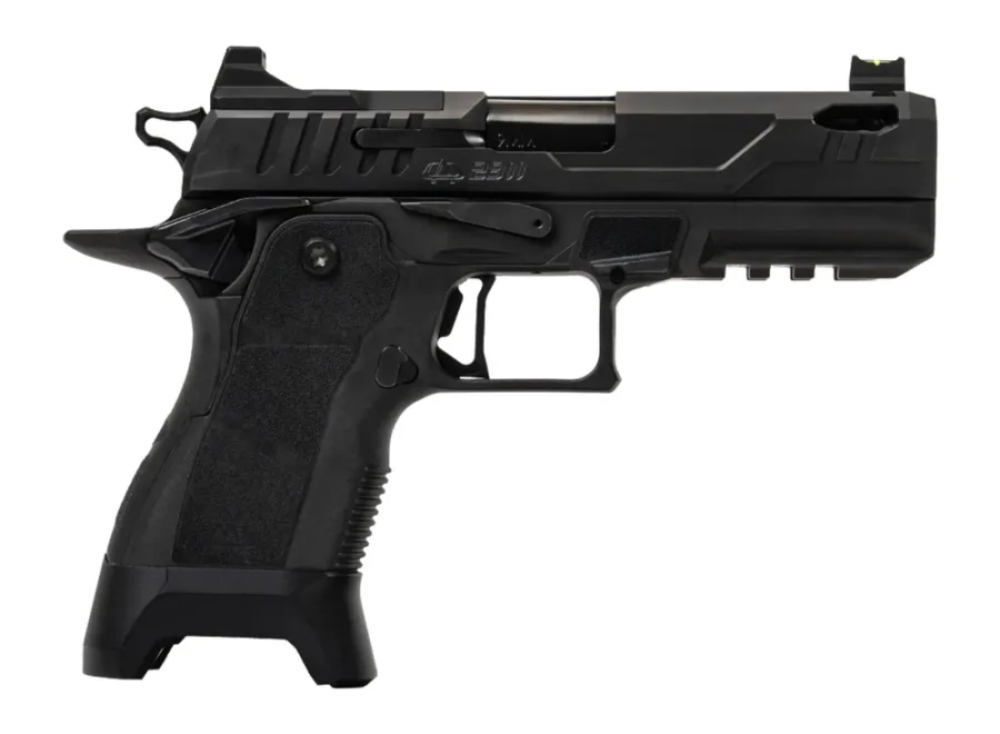 Oa Defense  2311 Pro w/Plus Kit Compact Frame 9mm Luger 17+1 4.25" Black DLC Black Steel Optic Ready/Serrated Slide, Black Aluminum Frame w/Picatinny Rail, Black Polymer Grip, Ambidextrous