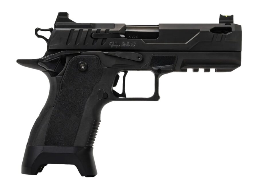 Oa Defense  2311 Pro w/Plus Kit Compact Frame 9mm Luger 17+1 4.25" Black DLC Black Steel Optic Ready/Serrated Slide, Black Aluminum Frame w/Picatinny Rail, Black Polymer Grip, Ambidextrous