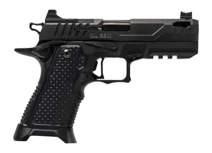 Oa Defense  2311 Pro Elite Compact Frame 9mm Luger 21+1 4.25" DLC Black Steel Optic Ready/Serrated Slide, Black Aluminum Frame w/Picatinny Rail, Black Aluminum Grip, Ambidextrous