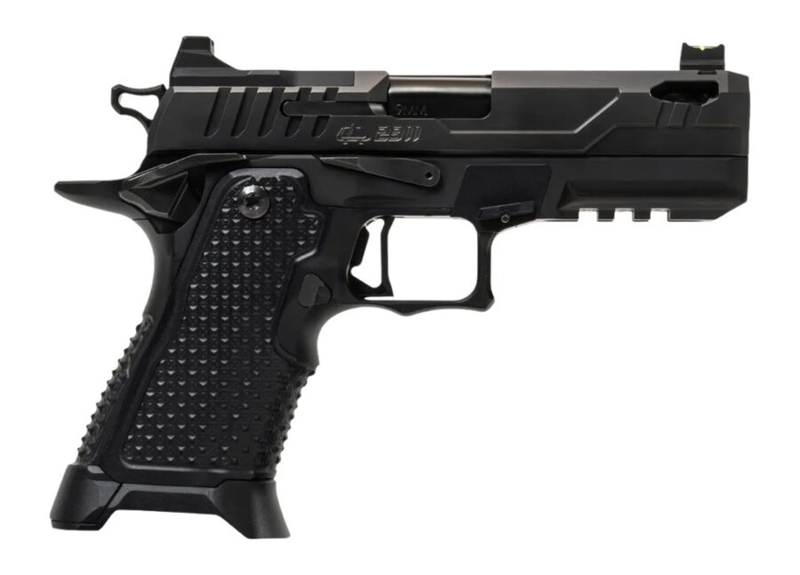 Oa Defense  2311 Pro Elite Compact Frame 9mm Luger 21+1 4.25" DLC Black Steel Optic Ready/Serrated Slide, Black Aluminum Frame w/Picatinny Rail, Black Aluminum Grip, Ambidextrous