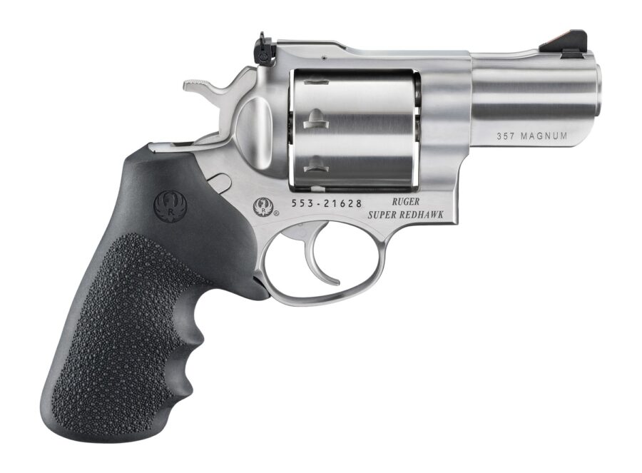 Ruger  Super Redhawk  357 Mag/38 Special 8 Shot 2.50" Stainless Cylinder, Satin Stainless Steel Barrel & Frame, Hogue Tamer Monogrip Grip, Transfer Bar Safety, Exposed Hammer