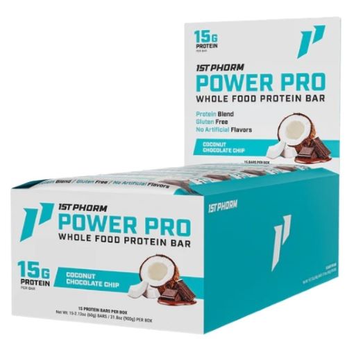 1ST PHORM WHOLE FOOD POWER PRO - BAR COCONUT CHOCO CHIP 15 BARS