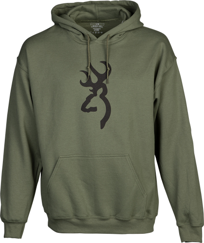 BROWNING HOODIE BACKFENCE - BROWNING ARMS GREEN LARGE