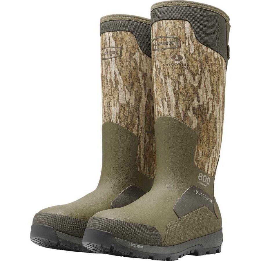 LaCrosse Alphaburly Aero 17" Mens Hunting Boots 800G Mossy Oak Bottomland 11
