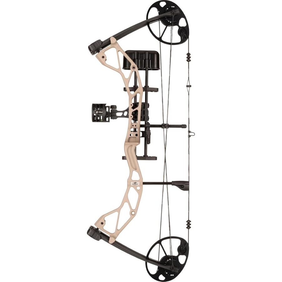 Diamond Archery Radian Compound Bow 305 fps 10-55 lbs RH Sandstone with Package