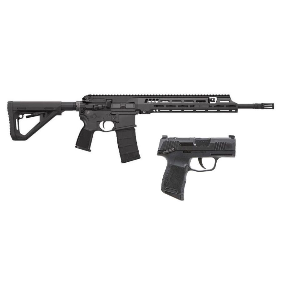 Sig Sauer SIG516 G3 Freedom Package 5.56mm 10rd Magazine(1) 16" Threaded Barrel w/P365 9mm Luger OR 10rd Magazine(2) 3.1" Barrel
