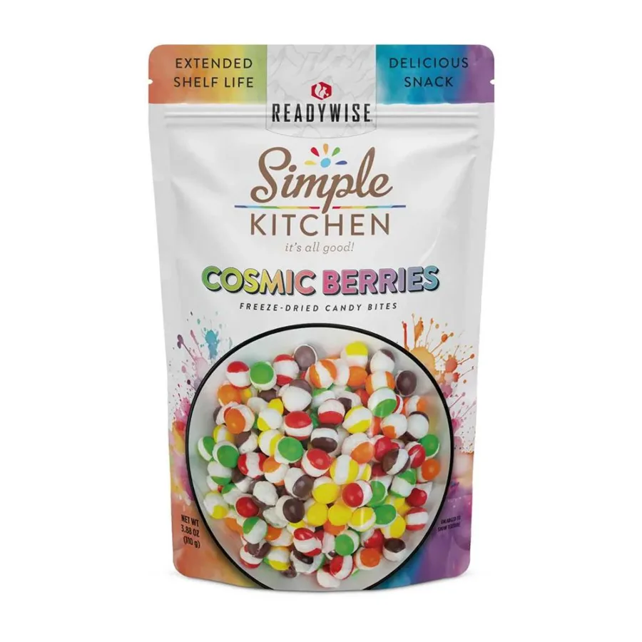 Ready Wise Simple Kitchen Cosmic Berries Freeze Dried Candy Bites 6 Packs