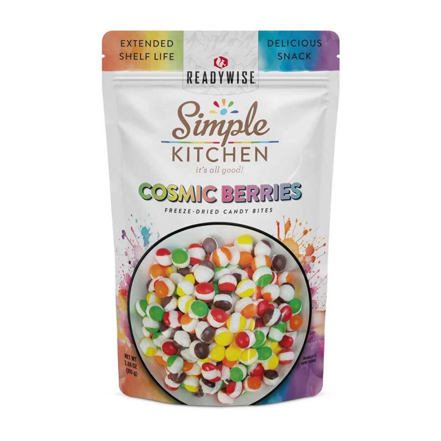 Ready Wise Simple Kitchen Cosmic Berries Freeze Dried Candy Bites 6 Packs
