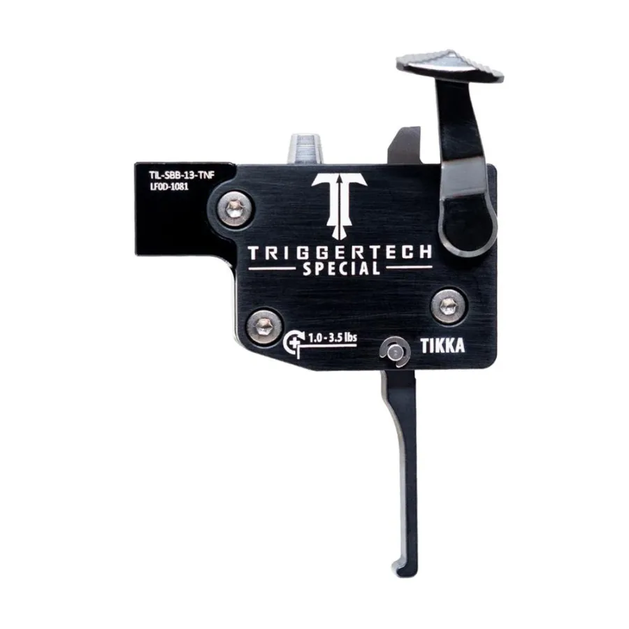 TriggerTech Special Tikka Rifle Trigger 1-3.5 lbs Flat LH Black