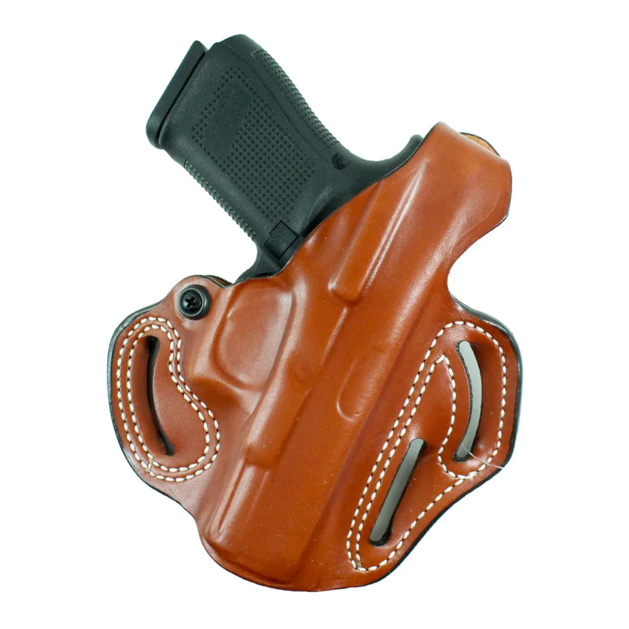 DESANTIS THUMB BREAK SCABBARD HOLSTER SIG P365-XMACRO BLACK LEATHER RH WITH & W/OUT RED DOT