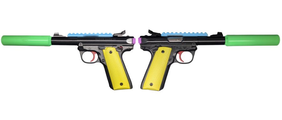 RUGER MARK IV 22/45 PARROT CAN KIT 22LR PISTOL 4.4" T.B. 2-10RD MAGS