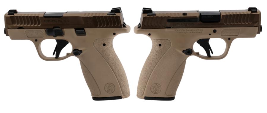 SMITH & WESSON BODYGUARD 2.0 NMS 380ACP 2.75" TWO TONE TAN 1-10RD 1-12RD