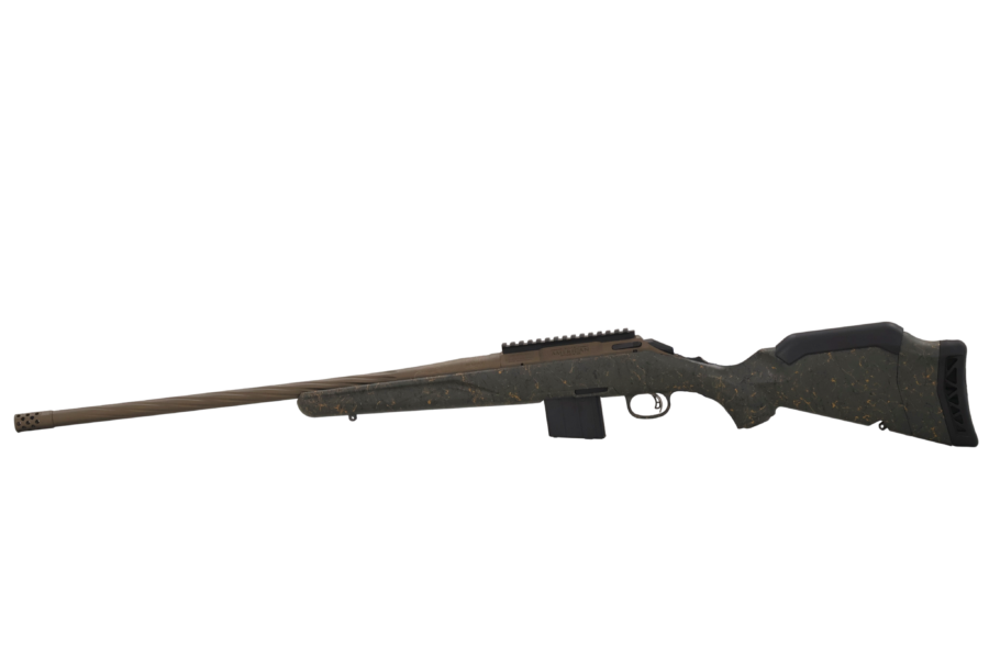 RUGER AMERICAN G2 PRED WILDERNESS TOPO RFL 350 LGD 22" T.B. SPIRAL BBL, GRN SPLTR,BRNT BRNZ 5RD