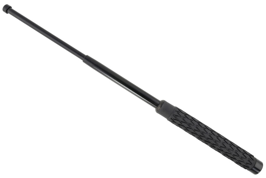 Uzi Accessories IMPEXP21 Civilian Protection Issue  21" Expandable Black HRC 15/16 Steel Black Textured Includes Sheath