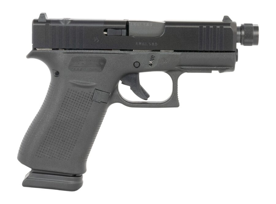 Glock UX4350203FRMOSTB G43X MOS Slim Sub-Compact 9mm Luger 15+1 3.41" Black Threaded Barrel, Steel Optic Ready/Serrated Slide, Polymer Frame w/Accessory Rail, Ambidextrous