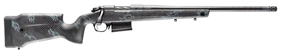 Bergara Rifles B14S7515CF B-14 Crest CF 25 Creedmoor 5+1 20" Carbon Fiber Threaded Barrel, Sniper Gray Cerakote Steel Drilled & Tapped Receiver, Fixed Carbon Fiber w/Black & Gray Sponge Accents Stock,