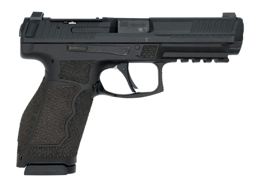 Langdon Tactical Tech VP9A1FHPRDMWC HK VP9A1F  Full Size Frame 9mm Luger 17+1 4.53" Black Nitride Polygonal Rifled Barrel, Black Nitride Optic Ready/Serrated Slide, Black Polymer Frame w/Picatinny Rai