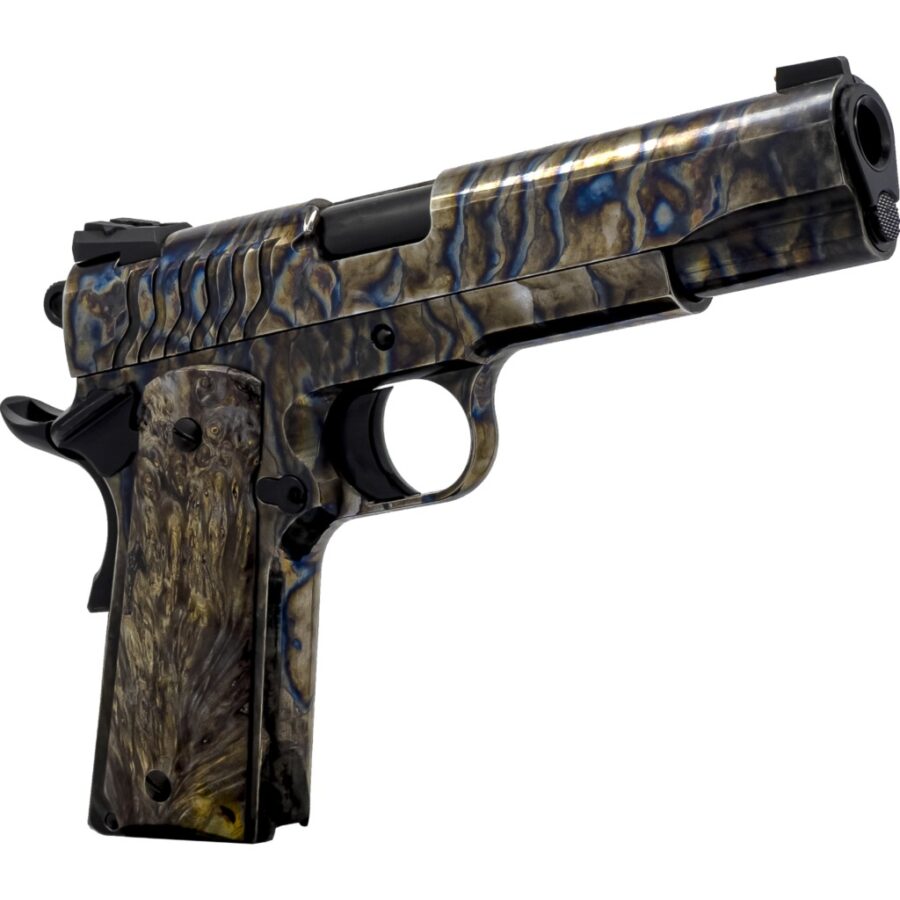 Dickinson LLC DKSN9FS Adam 1911 Fireball Full Size 9mm Luger 9+1 4.37" Steel Serrated Slide, Steel Frame w/Beavertail